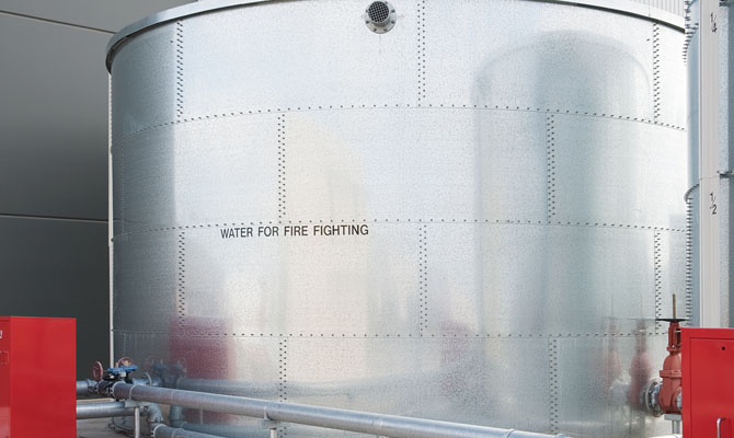 Water Storage Tanks for Fire Sprinkler Systems